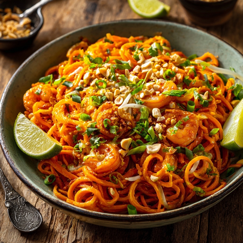 Low-Carb Sweet Potato Pad Thai: Healthy, Delicious, and Addicting